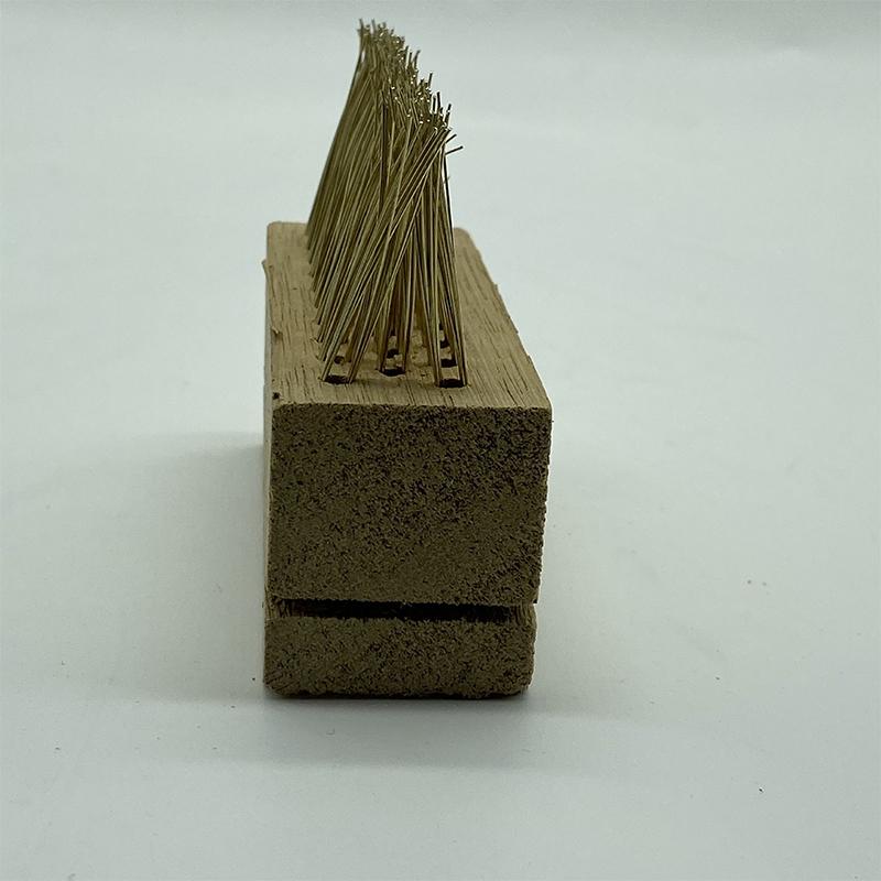 Экологичная портативная сменная проволочная щетка для прополки, сверхтвердая медная проволока с длинной ручкой, деревянная щетка для пола, бытовая