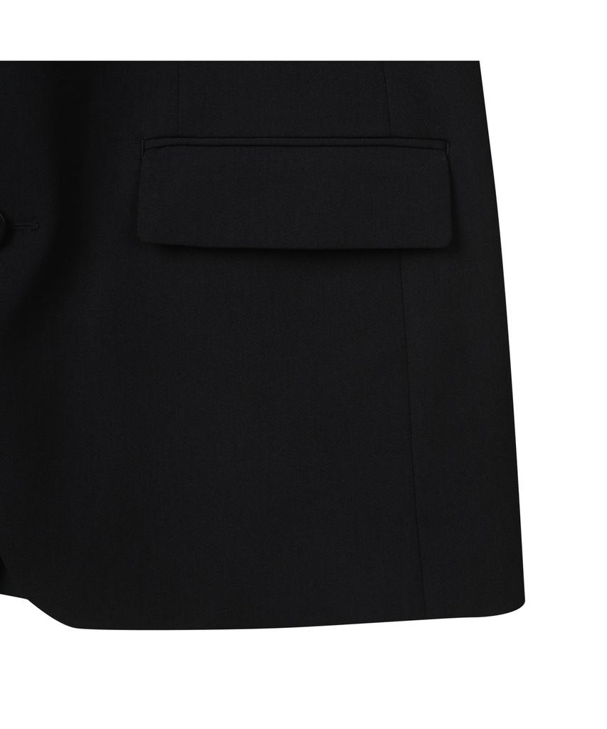 Customellow Black Slim Fit Setup Jacket Cwjam25404Bkx