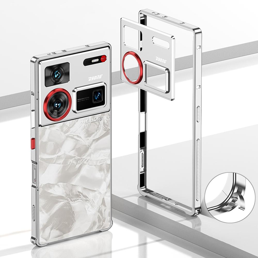 Бамперы для ZTE nubia Z60 Ultra Металлическая рамка Чехол с теплоотводом с защитой объектива камеры