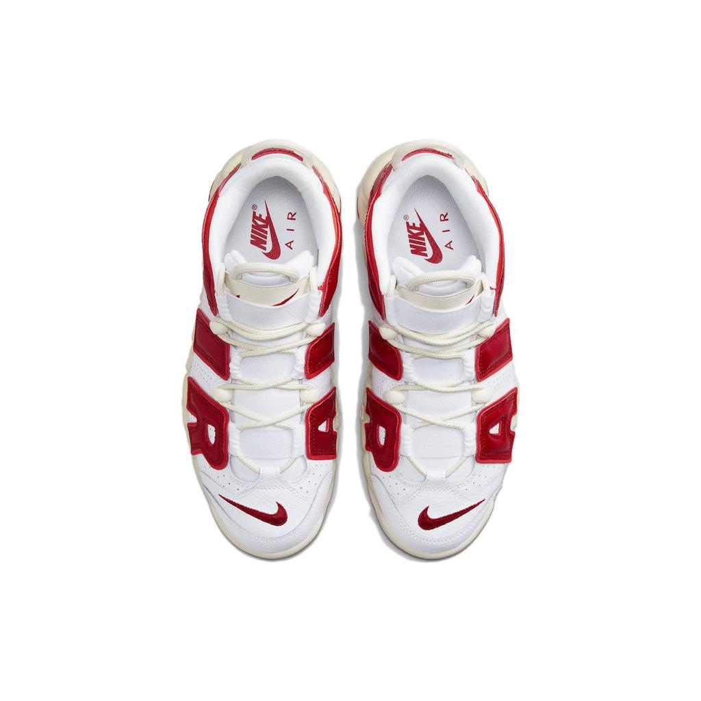 Nike Air More Uptempo White Red Sail Women Sneakers University-Red FN3497-100