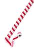 Red and White Tape X 50m Poly/vinyl (pillar Wrap) 7.5cm
