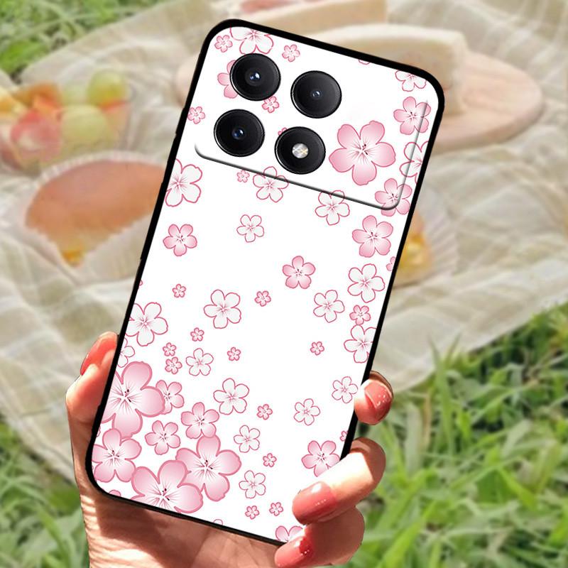 For Xiaomi Poco X6 Case Cover Poco X 6 X6 Pro 5G Silicone Soft Marble Black Bumper Funda Coque for Xiaomi Poco X6 Pro Protective