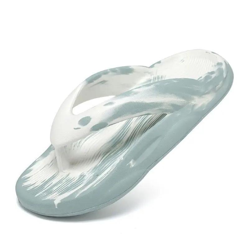 Модные пляжные мужские шлепанцы-вьетнамки на платформе, шиацу, для улицы, оригинальный дизайн по низкой цене, роскошные, Y2k, удобная обувь из ЭВА для мужчин