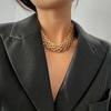 Women's Retro Minimalist Chunky Chain Necklace - European & American Style Jewelry Accessory