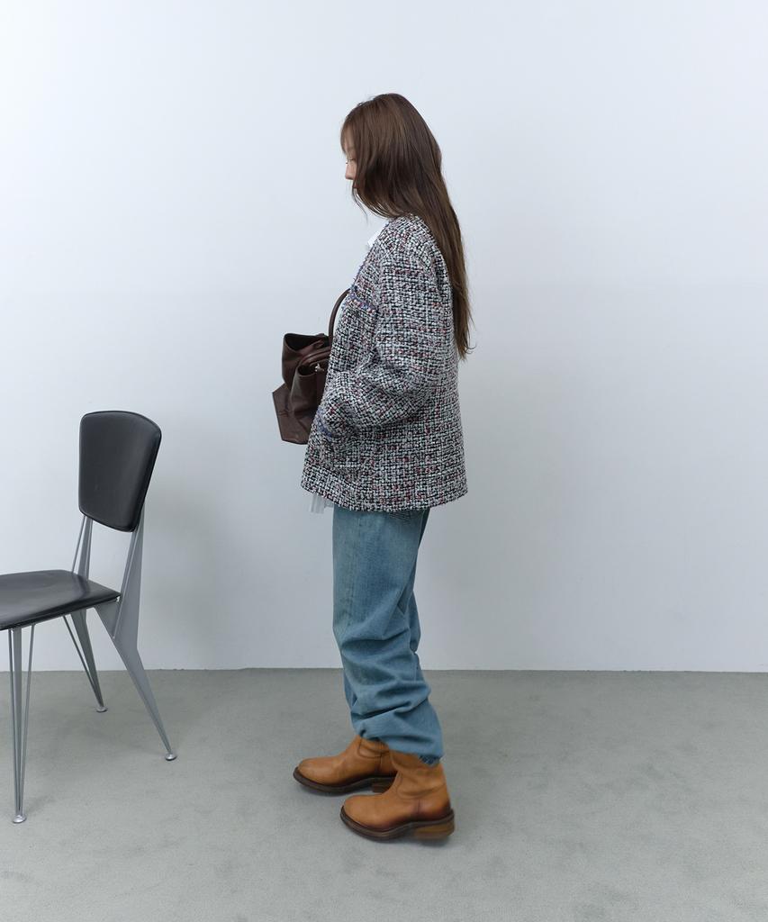 RAFFINE ATELIER Maison Tweed Jacket White