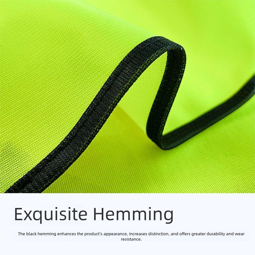 with Pocket Reflective Vest High Visibility Construction Clothes Outdoor Safety Clothing Cycling