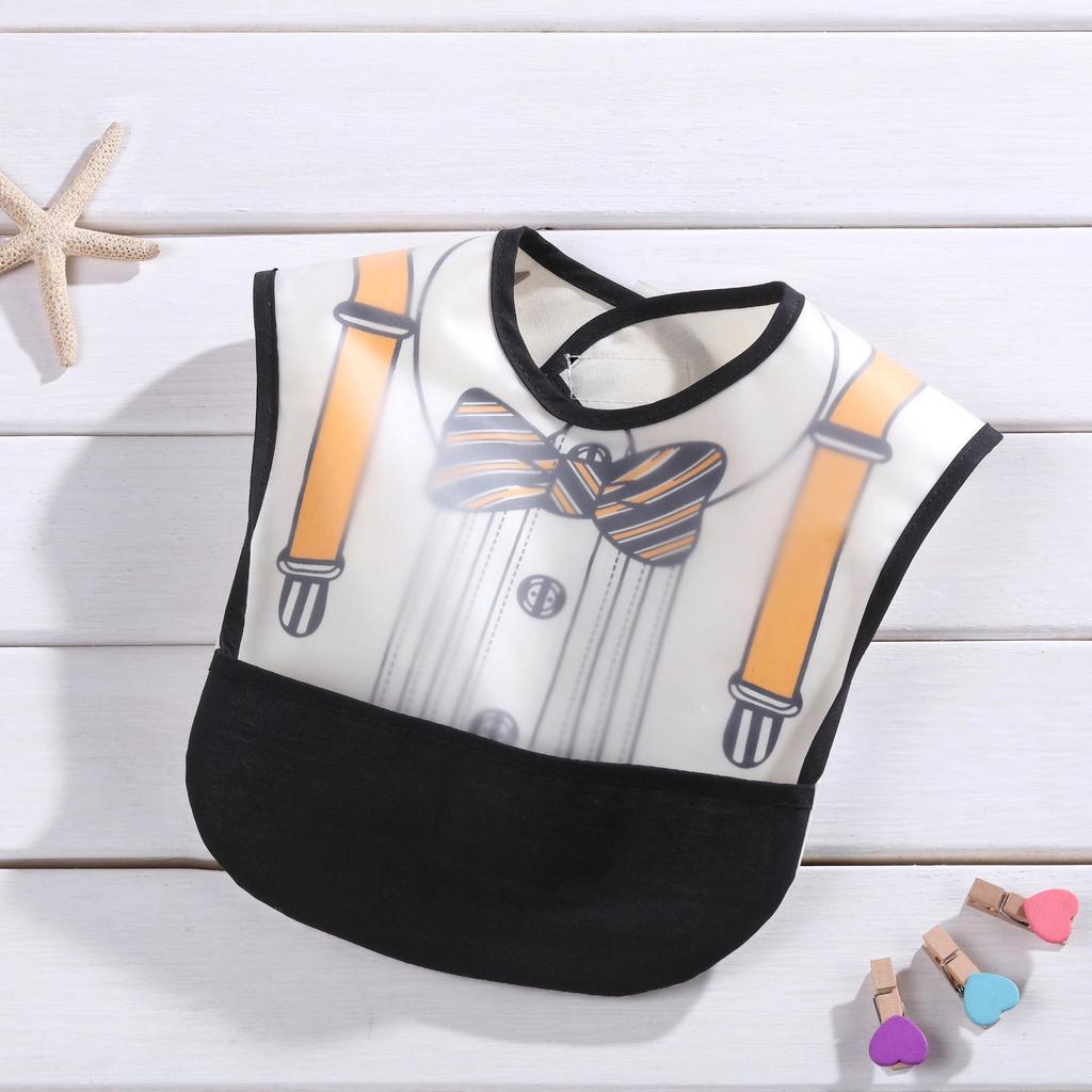 Водонепроницаемый детский слюнявчик с карманом - Дизайн, не требующий стирки