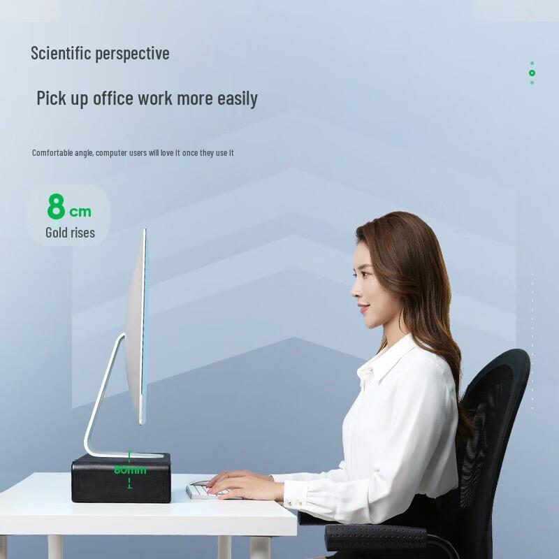 Llano Adjustable Monitor Riser Stand with Storage Drawer