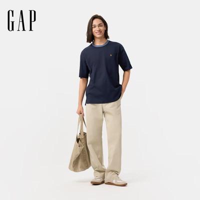 Gap Унисекс Хлопковая футболка с вышивкой медведя
