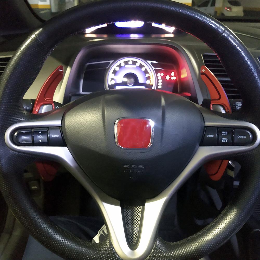 Для Honda Civic 2009-2012 Fit CR-V 2009-2013 City 2008 Автомобильный руль с подрулевым переключателем, удлиненный рычаг переключения передач, алюминий, 2 шт.