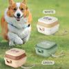 Складные двойные миски для домашних животных 2-в-1 — герметичные, портативные, кормушка для домашних животных и поилка для воды — дорожные миски для собак с крышкой для путешествий и прогулок на свежем воздухе