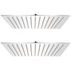 VidaXL Immersion Shower Head 2 Pcs 30x30 Cm Stainless Steel