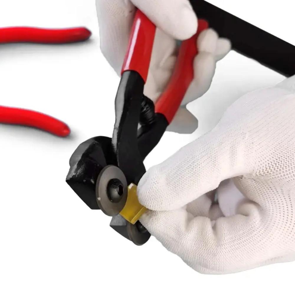 Кусачки для резки стекла с мягкой ручкой, портативные плоскогубцы для резки мозаики, стекла