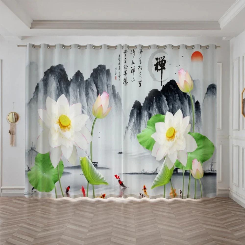 Средиземноморский маяк морская звезда плотные затемняющие шторы узор лотоса гостиная кухня занавеска для дома спальня новые шторы