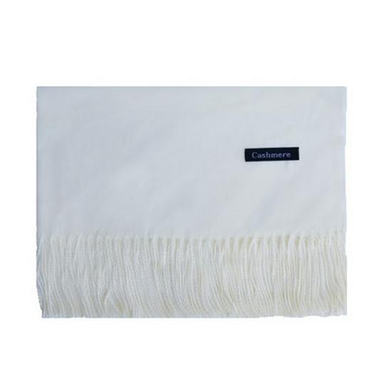 2025 Autumn/Winter Solid Color Imitation Cashmere Mid-Length Warm Tassel Scarf - Japanese & Korean Sweet Fashion