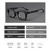 Women's glasses, men's and women's fashion square large-frame glasses