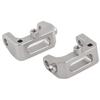 OT003 1 Pair Metal Front Caster Block for KYOSHO 4WD Optima Maxima 1 10 Off Road Vehicle(Red )