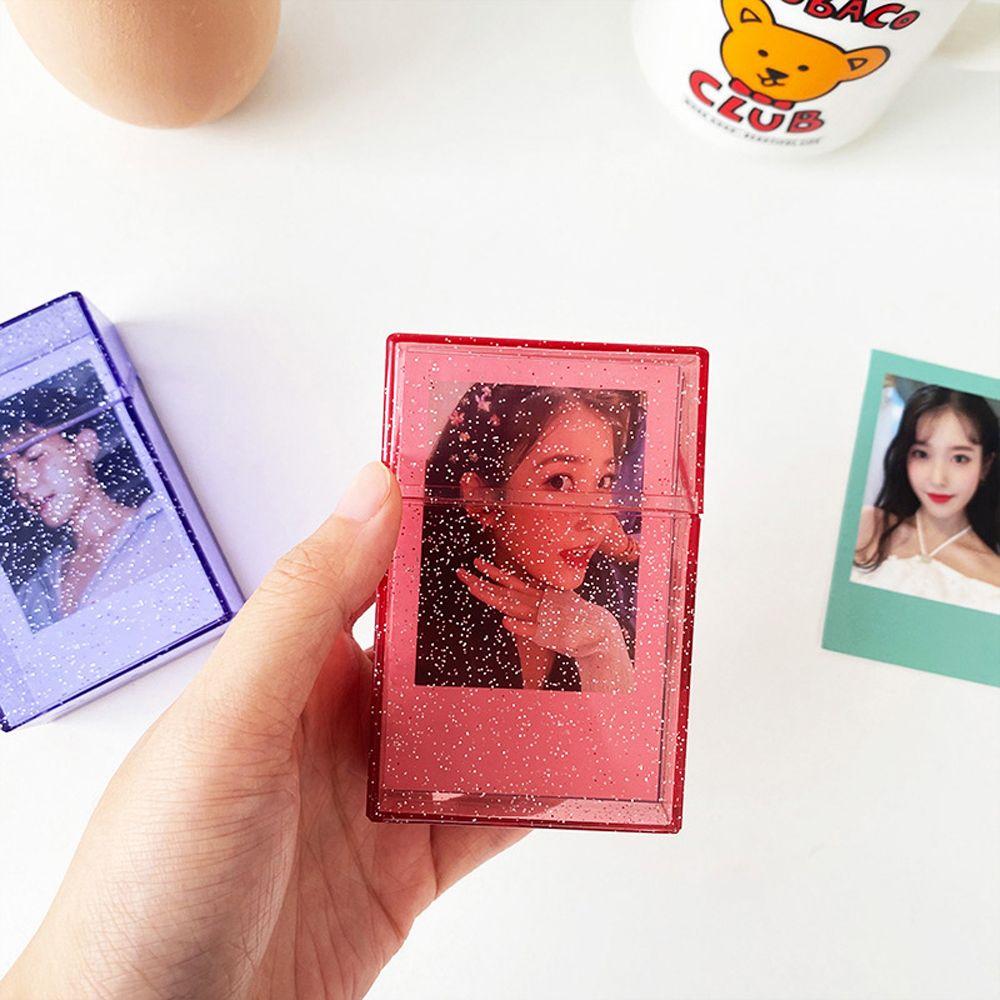 Holder Transparent Photo Cards Album Photocard Holder Photo Storage Box Idol Postcards Storage Box