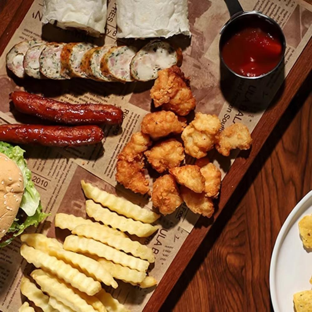 Wood Solid Wood Plate Smooth Dessert Tray Easy Clean Steak Tray Kitchen