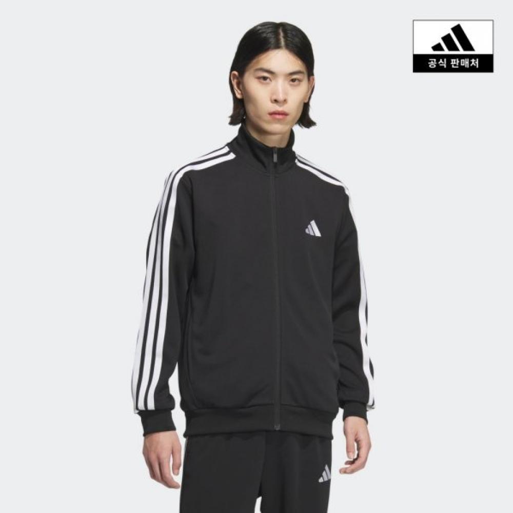 Adidas 3s Regular Fit Double Knit Track Jacket Jv6977
