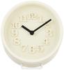 Wall Clock Analog Riki Small Clock Ivory IV Lemnos WR07-15