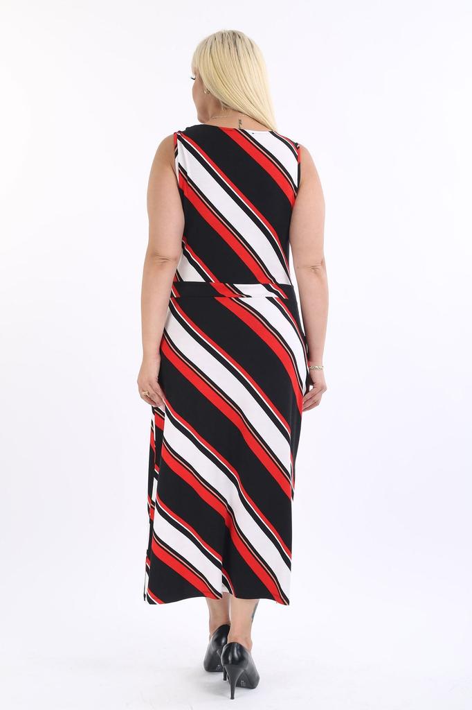 Женское платье большого размера, летнее платье без рукавов больших размеров 28D-2169