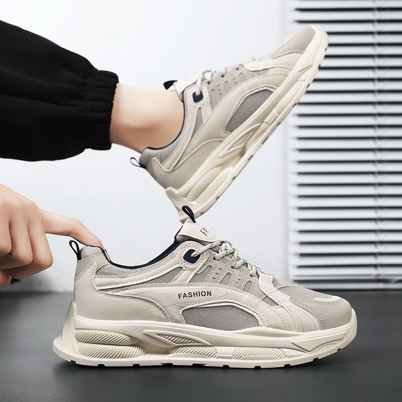 Мужские кроссовки Новые дышащие туфли на платформе со шнуровкой Модные сетчатые кроссовки для бега Мужские удобные кроссовки Tenis Masculino