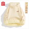 MINISO Men's Half-Zip Fleece Lined Hoodie with Dachshund Emblem
