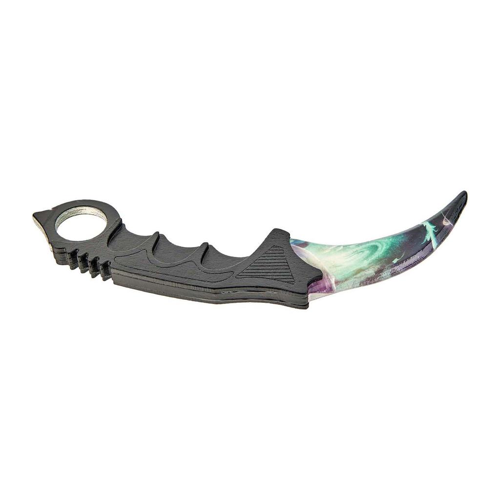 КС2 КС:GO Деревянный нож Karambit Galactic Flash, Maskbro, деревянный нож, сделанный из дерева, для любителей CounterStrike Global Offensive