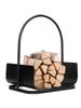 Portable Fireplace Log Holder, Black