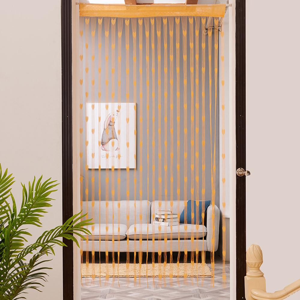 50x200cm Love Heart String Curtain Window Door Divider Sheer Curtain Valance