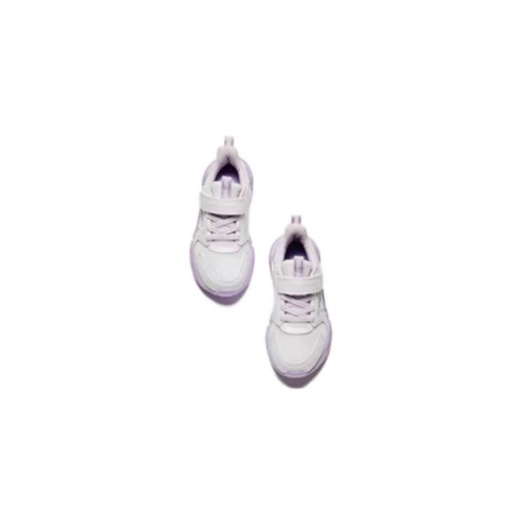 Anta Comfortable Versatile Shock Absorbing Kids Running Shoes Kids Running Shoes White Purple A322419907H-1