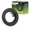 Ardali Recessed Fixed Round Halogen Luminaire Black Sheet Mr16 Gu10