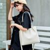 Single Shoulder Bag Women's Large Capacity Soft Leather Women's Bag Large Bag Simple Portable Autumn and Winter Tote Bag