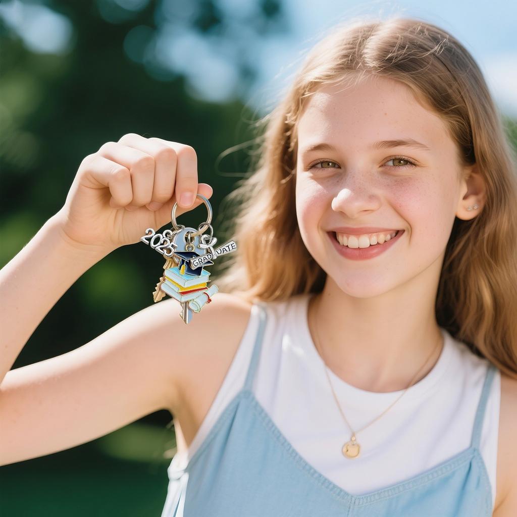 Брелок-книга «Шляпа бакалавра» 2025 года, подарочный брелок для ключей на выпускной сезон
