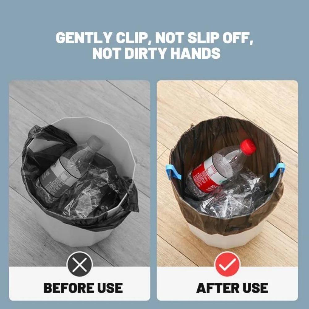 30/1 шт. Фиксированные зажимы для мусорного контейнера, зажим для фиксации мусорной корзины, практичный противоскользящий держатель для мусорного мешка, зажим для запечатывания пакетов для закусок