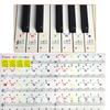 Colorful Piano Keyboard Stickers Self-learner Colorful Sound Names Roll Names 37/49/88/61 Keys Electronic Piano Keyboard Sticker
