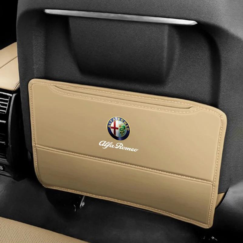Car Stickers For Alfa Romeo Car Seat Anti Kick Pad Wear Resistant Anti-fouling Mat For Alfa Romeo Giulietta GT 159 147 156 Mito