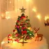 1 Set 50cm Traditional Elegent Style Mini Christmas Tree with Lights Party PVC Everlasting Gifts Small For Household Decoration