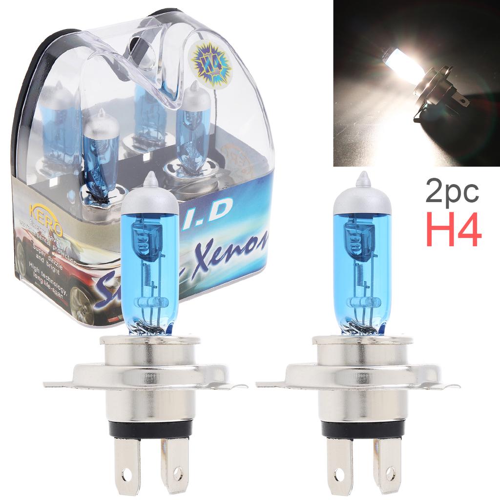 2pcs 12V 6000K White Light Super Bright Car Xenon Halogen Lamp Auto Front Headlight Fog Bulb