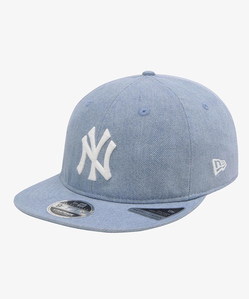 NEW ERA Mlb New York Yankees Denim Basic Retro Crown Strapback Light Blue
