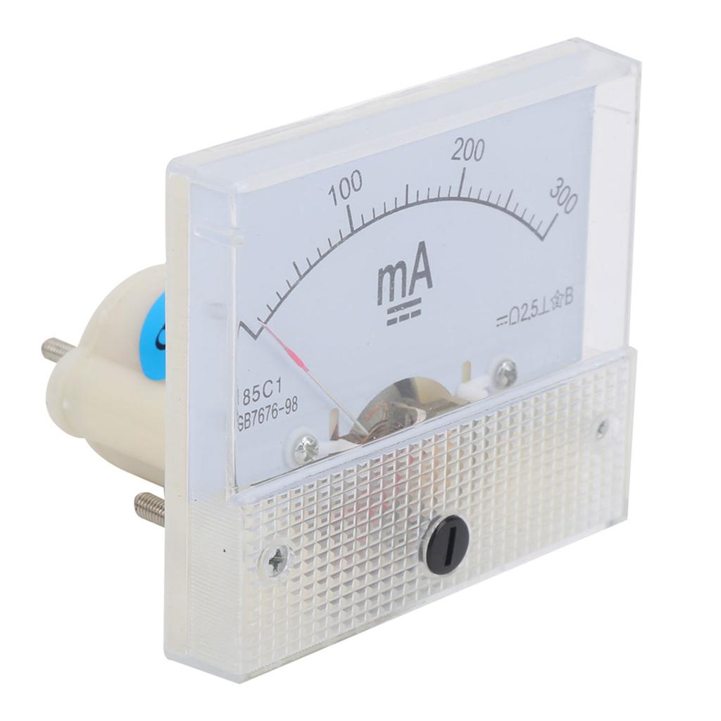 85C1 DC 0 300MA Pointer Ammeter Analog Current Panel Tester Current Measuring Meter