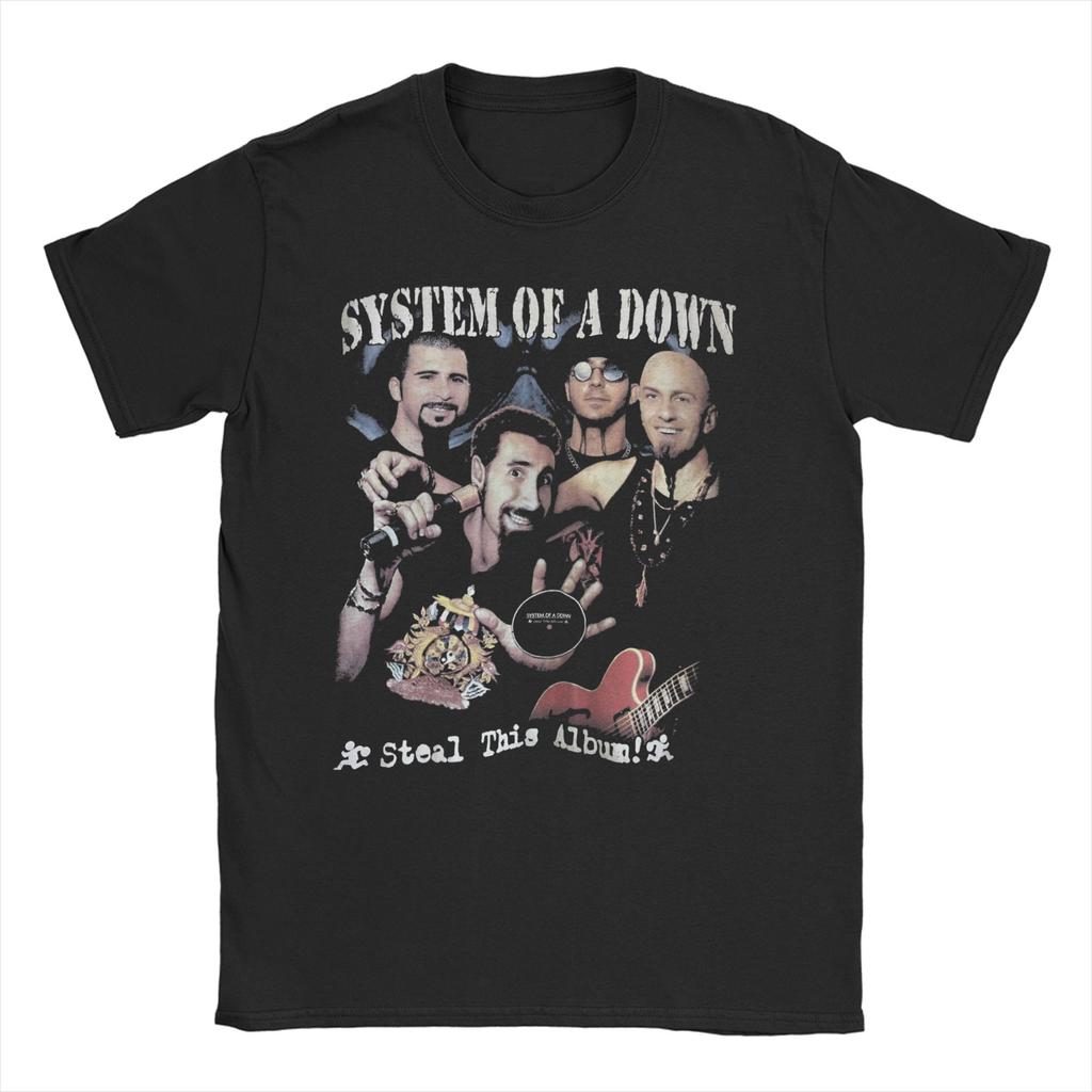 Футболка для мужчин и женщин в стиле Рок Хэви-метал Группа SYSTEM OF A DOWN SOAD Футболки с коротким рукавом с круглым вырезом Хлопок Большие размеры Топы