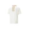 Puma X Ciele Co-Branded Logo Patch V-Neck Short Sleeve T-Shirt Men Tops White 523422-66