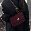 Simple Small Bag 2025 New Trendy Fashion Chain Shoulder Women's Bag Diamond Grid Embroidery Thread Messenger Bag Versatile Small Square Bag