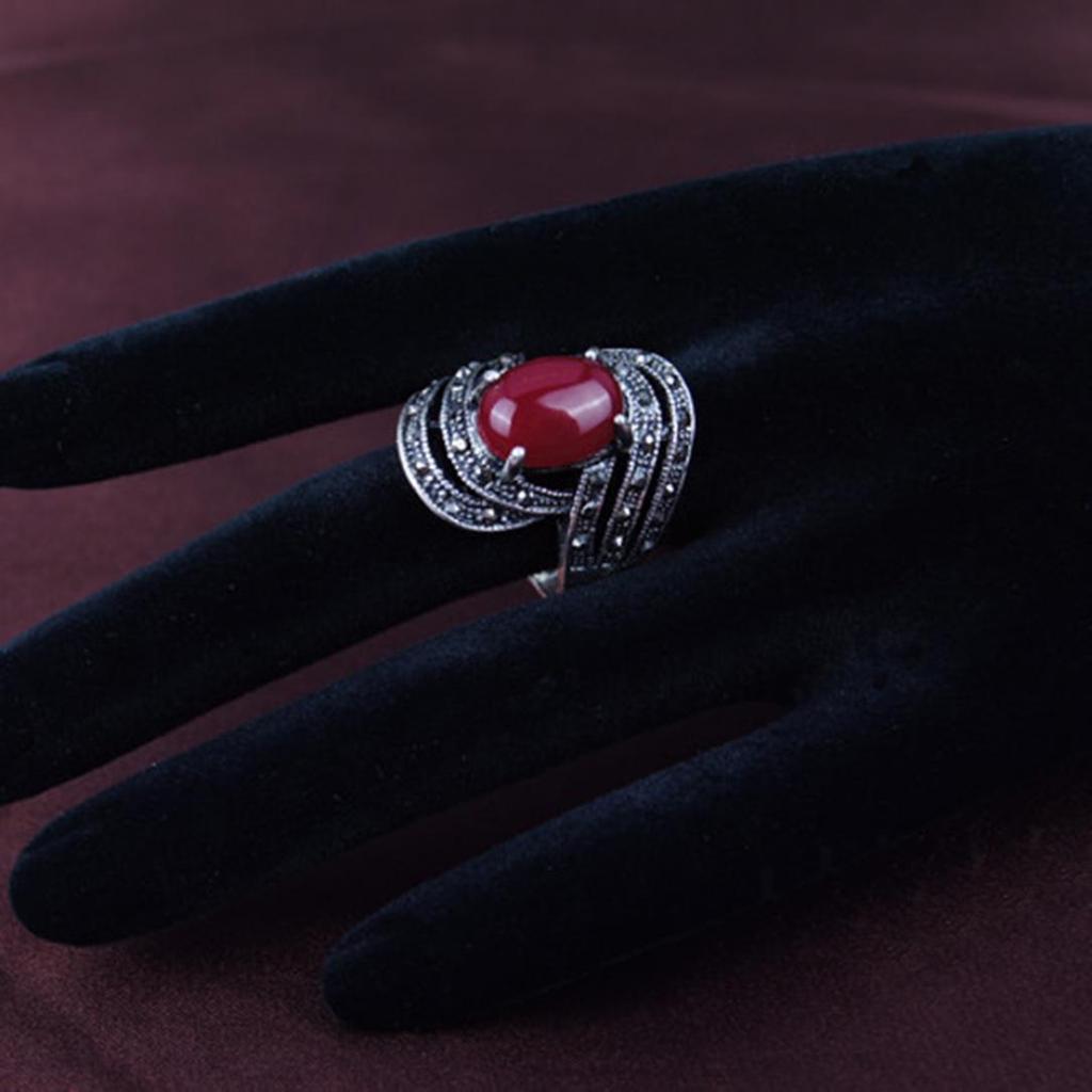 Элегантное инкрустированное кольцо на палец из искусственного драгоценного камня, винтажное вечернее женское ювелирное изделие, подарок