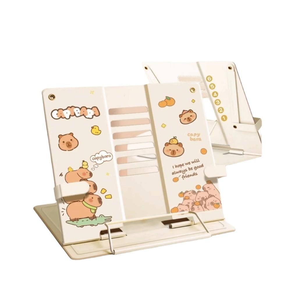 6 Adjustable Positions Desk Book Holder Heavy Duty Metal Document Holder Cooking Recipes