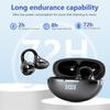 UYUXIO OWS Wireless Earbuds BT 5.4 Clip on Earphone with 50H Play Time Open Ear Long-Battery Life Ear Buds Headphone for Sport