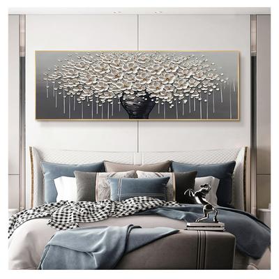 Денежное дерево цветок картина маслом на холсте абстрактный домашний декор стены художественная картина для гостиной подарок современная ручная роспись большое золото