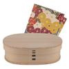 Odate Kogeisha Akita Cedar Magewappa Bento Bento Small Furoshiki Set Line Blue Bento Box Lunch Box Wappa Wooden Bento в японской уретановой краске